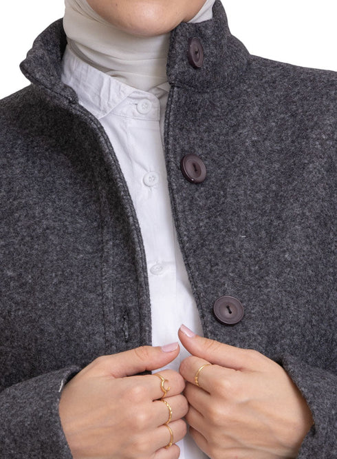 Gunmetal RD - Short Feather Shirt - Khotwh